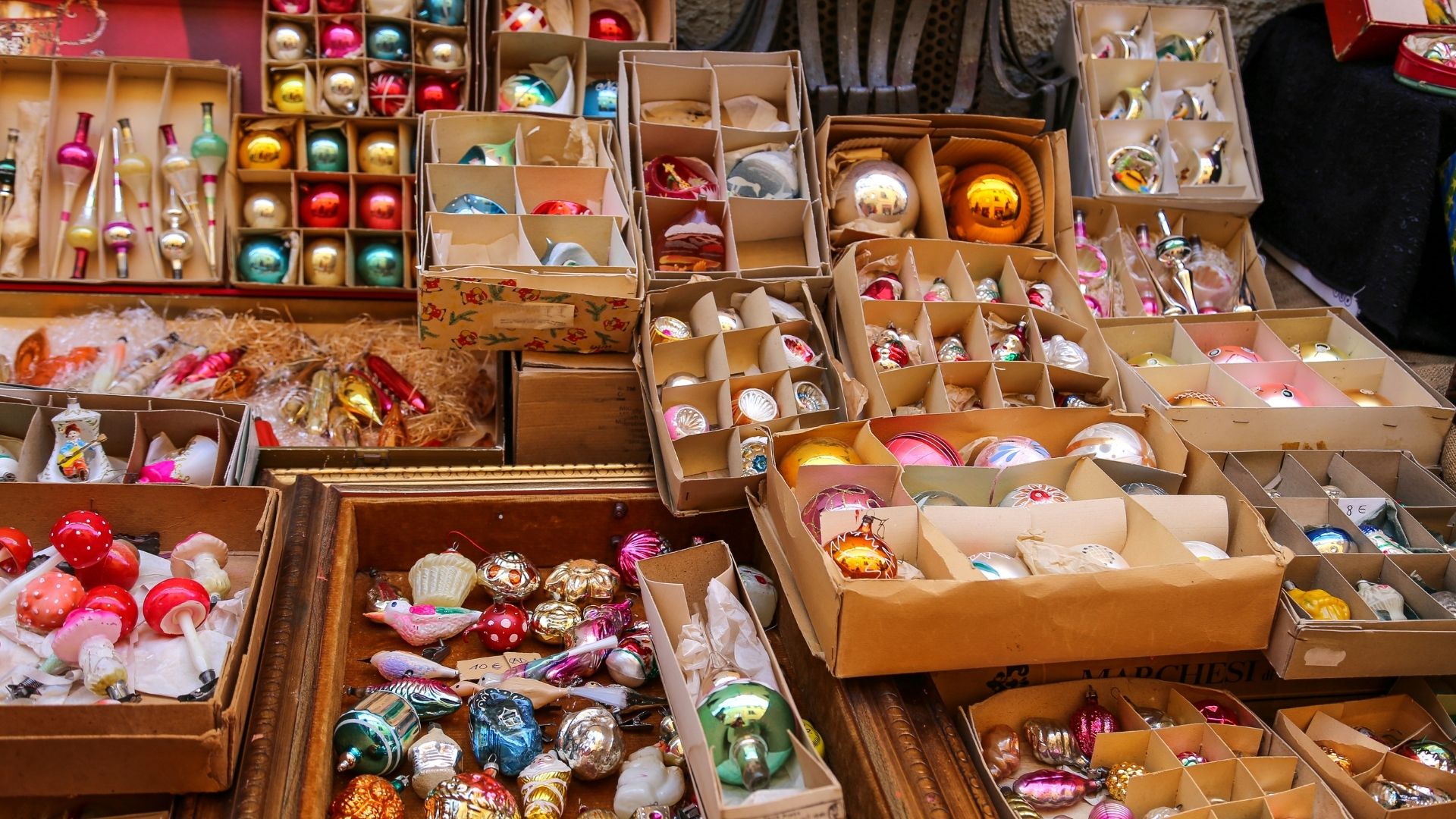 ornaments for sale in boxes